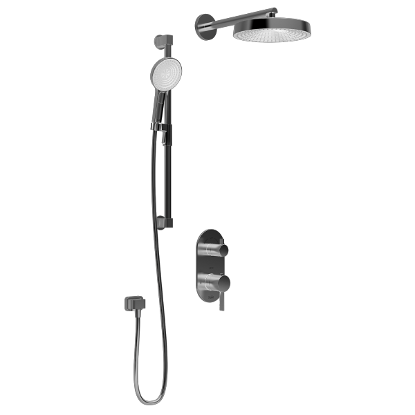 Premia - RoundOne TD2 | Ensemble de douche (sans valve) - Bras mural