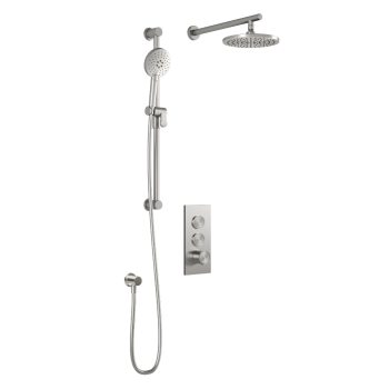 ROUNDONE TB2Ensemble de douche à boutons-poussoirs (sans valve)