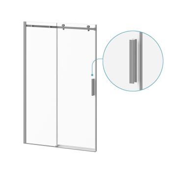 Koncept - Sliding shower door - 48’’ or 60’’ - Alcove - Chrome