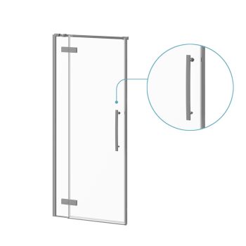 Kamo- Porte de douche coulissante - 36’’ - Alcôve - Chrome