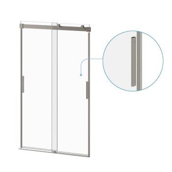 AKCESS - Porte de douche coulissante 48” x 77” - Alcôve