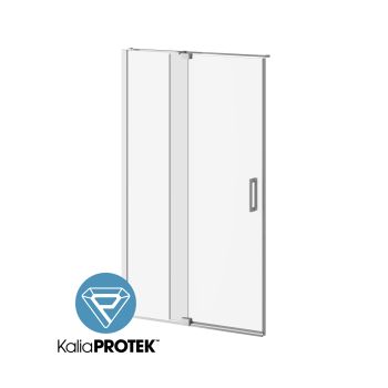DISTINKPorte de douche à pivot 48” x 77” avec film protecteur KaliaPROTEK - Chrome