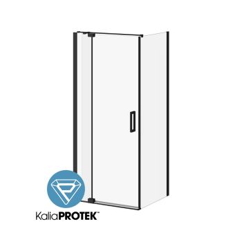 DISTINKPorte de douche à pivot 36” x 77” avec panneau de retour 32” - Film protecteur KP