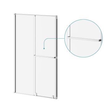 Balancia - Sliding shower door - 48’’ or 60’’ - Alcove - Bright chrome