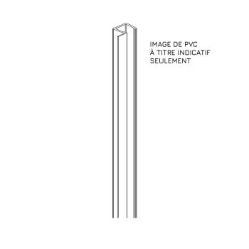 Ensemble de PVC clair - Enkel- PORTE À PIVOT 36'' AVEC PANNEAU DE RETOUR 36''