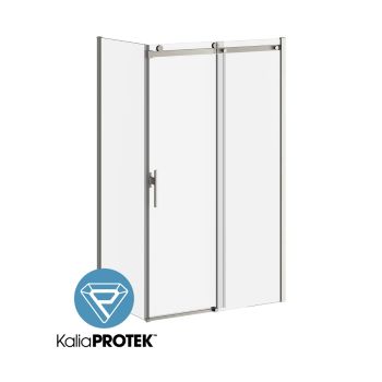 KONCEPT EVO Sliding Shower door 48” x 77” with 32" return panel - KP protective film