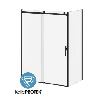KONCEPT EVO Sliding Shower door 60” x 77” with 36" return panel - KP protective film