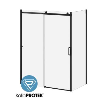 K3Porte de douche coulissante 60” x 77” avec panneau de retour 36” - film protecteur KP