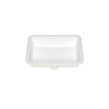 Ceska  Rectangular washbasin - White gloss vitreous porcelain