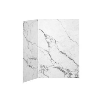 Minéraux #500 - LustréMurs de douche - Installation en coin