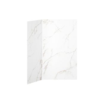 Minéraux #510 - LustréMurs de douche 48 x 36 - Installation en coin