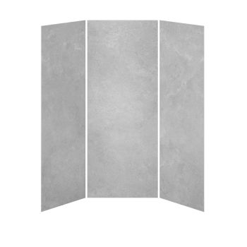 Béton #220 - MatMur de douche 60 x 32 - Installation en coin