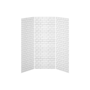 Tiles #700 - GlossShower wall 36 x 36 - Alcove Installation