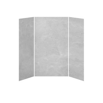 Concrete #220 - MatteShower wall 48 x 36 - Alcove Installation