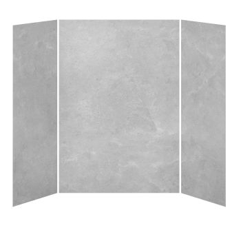 Concrete #220 - MatteShower wall 60 x 36 - Alcove Installation