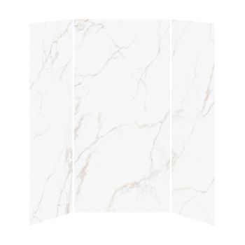 Minéraux #510 - LustréMur de douche 48 x 36 - Installation en alcôve