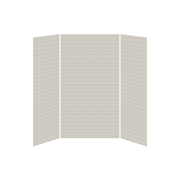 Carreaux #710 - MatteMur de douche 60 x 36 - Installation en alcôve